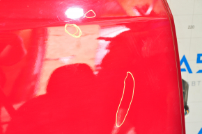 Двері в зборі задня права Tesla Model 3 18- червоний PMMR, подряпини, подряпини на хромі, тичка на кромці