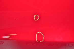 Двері в зборі передні лев Tesla Model 3 18- червоний PMMR, подряпини, дрібні тички, полізла фарба на кромці, подряпини на хромі