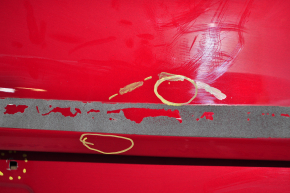 Крышка багажника голая Tesla Model 3 18-20 красный PMMR, царапины, тычки, царапины на кромке