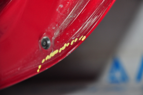 Кришка багажника гола Tesla Model 3 18-20 червоний PMMR, подряпини, тички, подряпини на кромці