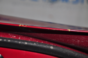 Двері в зборі передні права Tesla Model 3 18- червоний PMMR, подряпини, тичка на хромі, подряпини на кромці