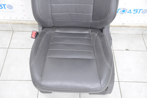 Водительское сидение Ford C-max MK2 13-18 с airbag, электро, кожа черн, трещины на коже