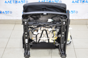 Водійське сидіння Toyota Highlander 14-19 без airbag, електро, шкіра чорне, стрільнуло