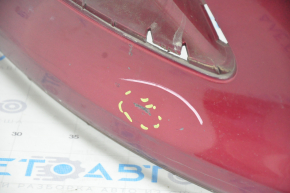 Бампер передний голый Ford C-max MK2 13-18 usa красный, прижат, царапины, трещины