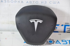 Подушка безопасности airbag в руль водительская Tesla Model 3 18- черн