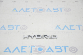 Эмблема надпись HYBRID крышки багажника Ford Fusion mk5 13-18 отсутствует часть эмблемы