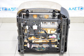 Водительское сидение Hyundai Elantra AD 17-20 без airbag, кожа беж, электро, топляк, не работает электрика
