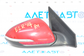 Зеркало боковое правое Hyundai Elantra AD 17-20 8 пинов, BSM, поворотник, подогрев, красное