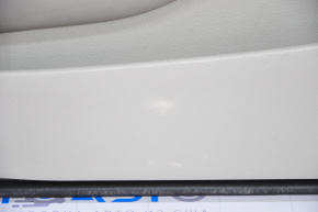 Обшивка дверей картка передня права Toyota Camry v40 беж шкіра, накладка під дерево, подряпини, побілів пластик