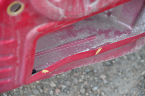 Четверть крыло задняя правая Tesla Model 3 18- на кузове, филенка железо, красный PMMR, царапины, вмятины