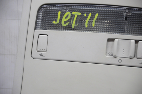Плафон освещения передний VW Jetta 11-18 USA без люка, серый тип 4 слом креп, царапины