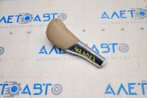Ручка КПП Nissan Rogue 14-16 резина бежевая, царапины