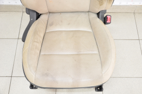 Пасажирське сидіння Chevrolet Volt 11-15 без airbag, механічне, шкіра беж, під хімчистку
