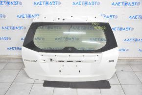 Дверь багажника голая со стеклом Toyota Prius V 12-17 белый 070, примята
