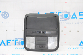 Плафон освещения передний Honda Accord 16-17 без люка, черн, затерт