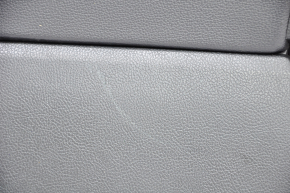 Обшивка дверей картка передня лев Ford Fusion mk5 17-20 чорн з чорною вставкою ганчірка, підлокітник шкіра, молдинг сірий структура, подряпини