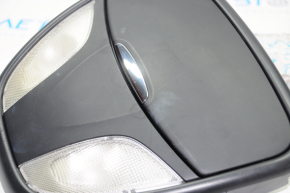 Плафон освітлення передній Dodge Dart 13-16 чорний без люка, тип 2 злам креп, затертий