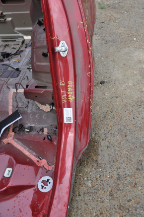 Закат заднего крыла левый Chevrolet Volt 11-15 красный, на кузове, примят