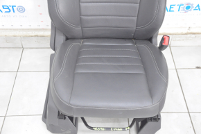 Пасажирське сидіння Ford C-max MK2 13-18 з airbag, механіч, шкіра чорний, підігрів