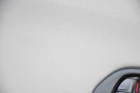 Обшивка дверей картка задня ліва Honda HR-V 16-22 чорна з сірою вставкою, підлокітник шкіра сірка, під перетяжку, окалини