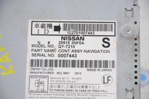 Монитор, дисплей, навигация Nissan Leaf 13-17 без карточки, без камеры, царапины