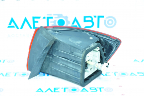 Фонарь внешний крыло левый VW Jetta 16-18 USA галоген, тёмный, царапины, трещины