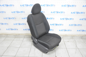 Пасажирське сидіння Nissan Rogue 14-20 без airbag, механіч, ганчірка чорн, тип 2