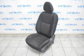 Водійське сидіння Nissan Rogue 14-20 без airbag, електро, ганчірка чорний, тип 2, надрив, під чищення