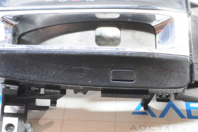 Накладка шифтера Honda Accord 13-17 чорна, глянець, з хромом тип 1 подряпини