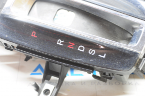 Накладка шифтера Honda Accord 13-17 черная, глянец, с хромом тип 1 царапины