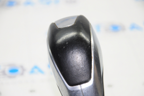 Ручка АКПП з накладкою шифтеру Ford Fusion mk5 13-16 шкіра чорна тип 1 здувся хром, подряпини