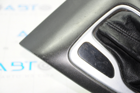 Ручка КПП с накладкой шифтера Dodge Dart 13-16 резина черная, царапины