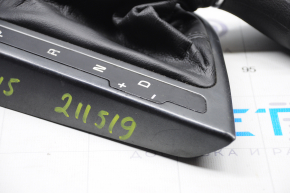Накладка шифтера КПП с ручкой Kia Optima 14-15 рест, резина черн, царапины