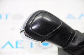Ручка КПП з накладкою шифтера VW Passat b7 12-15 USA пластик чорний, матова накладка, подряпини, затертий чохол