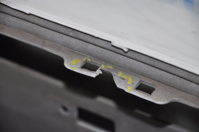 Бампер задній голий Nissan Leaf 13-17 білий, порваний з боків і знизу, зламані кріплення, фарбований