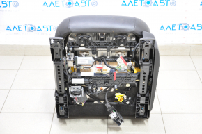 Водійське сидіння Ford Fusion mk5 13-16 без airbag, електро, з підігрівом, шкіра чорна, потерта, потріскалася шкіра