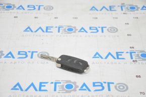 Ключ VW Passat b7 12-15 USA 4 кнопки, раскладной, отсутствует эмблема