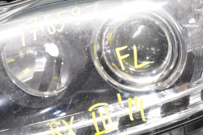 Фара передняя левая голая Lexus RX350 RX450h 13-15 рест галоген, топляк, мусор изнутри, под полировку, царапины