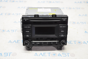 Магнітофон радіо Hyundai Sonata 15-17 малий дисплей, поліз хром на крутилках