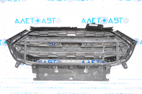Решетка радиатора grill Ford Ecosport 18-22 в сборе с эмблемой, черный глянец