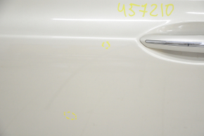 Дверь в сборе передняя левая Lincoln MKZ 13-20 keyless, бежевый BK, крашена 0.2, тычки, царапины на накладке