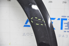 Накладка арки крила задня права Infiniti QX30 17- FWD, чорний глянець, злам креп, подряпина