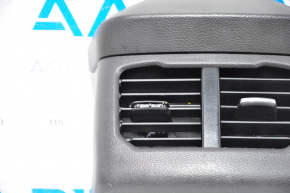 Накладка центральної консолі задня Ford Fusion mk5 13-16 черн, під повітропроводи, відсутня хром накладка на ручці повітроводу