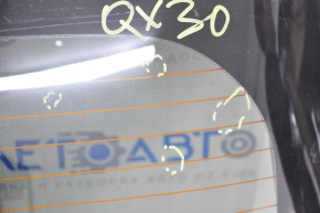 Двері багажника голі зі склом Infiniti QX30 17- білий QAB, подряпини на склі