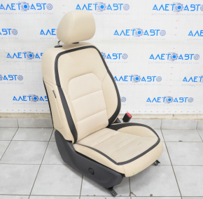 Пассажирское сидение Infiniti QX30 17- без airbag, электро, комбинированное кожа + тряпка беж, под химч