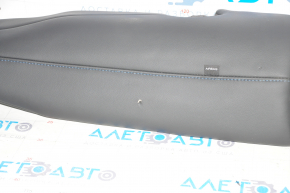 Подушка безпеки airbag сидіння задня права Chevrolet Volt 16- шкіра чорний, синій рядок, дефект шкіри