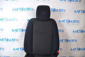 Пасажирське сидіння Nissan Leaf 13-17 без airbag, механіч, підігрів, ганчірка чорн