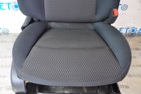 Пасажирське сидіння Nissan Leaf 13-17 без airbag, механіч, підігрів, ганчірка чорн