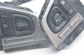 Кнопки керування на кермі Subaru Legacy 15-19 під круїз, затерті накладки