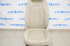 Водительское сидение Lincoln MKZ 13-16 с airbag, электро, подогрев, кожа беж, потерто